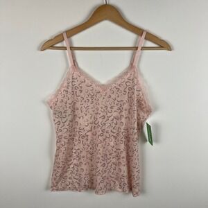 NWT Honeydew Aiden Cami‎ Fairy Tale Leopard Pajama Top Pink and Gray Sz M Sleep